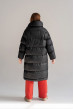 Черная куртка длинная — 254564. Maritel. Изображенние 2 Черная куртка длинная — 254564. Maritel. Изображенние 2