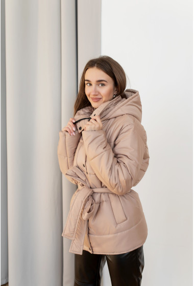 Бежевая куртка дутая. Maritel. Изображенние 12