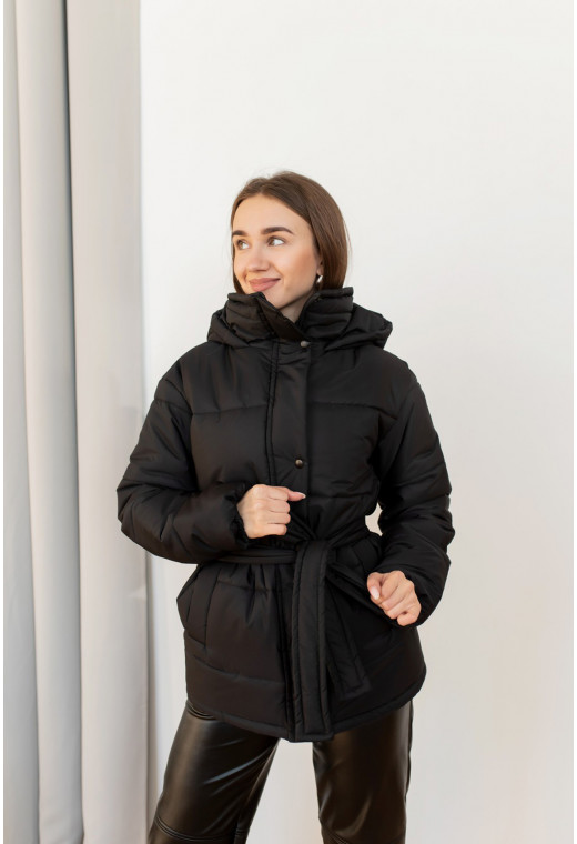 Черная куртка дутая —  507034. Maritel. Изображенние 2 Черная куртка дутая —  507034. Maritel. Изображенние 2