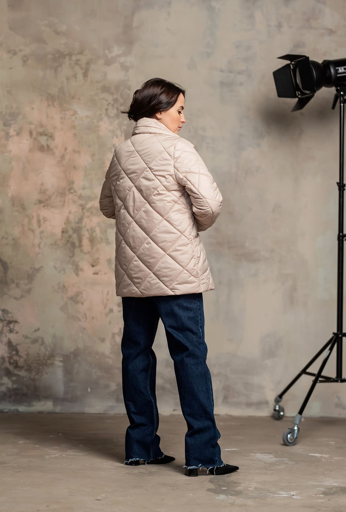 Бежевая куртка классика — 516088. Maritel. Изображенние 3 Бежевая куртка классика — 516088. Maritel. Изображенние 3