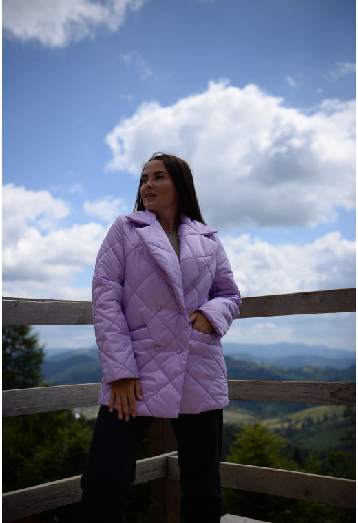 Лавандовая осенняя куртка — 509650. Maritel. Изображенние 2 Лавандовая осенняя куртка — 509650. Maritel. Изображенние 2