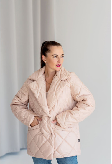  Бежевая осенняя куртка. Maritel. Изображенние 7