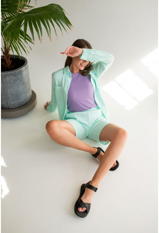 Лавандова майка в рубчик — 526048. Maritel. Зображення 1 Лавандова майка в рубчик — 526048. Maritel. Зображення 1