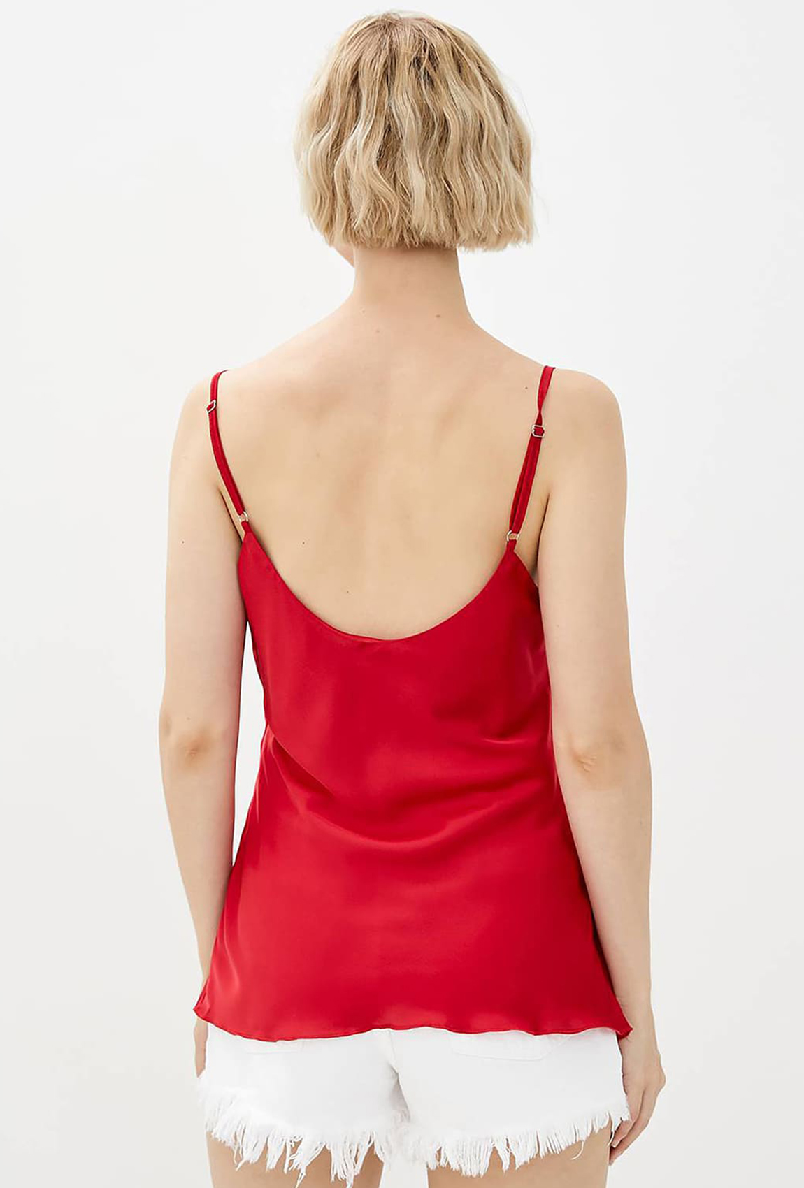 Червона шовкова майка — 473878. Maritel. Зображення 2 Червона шовкова майка — 473878. Maritel. Зображення 2