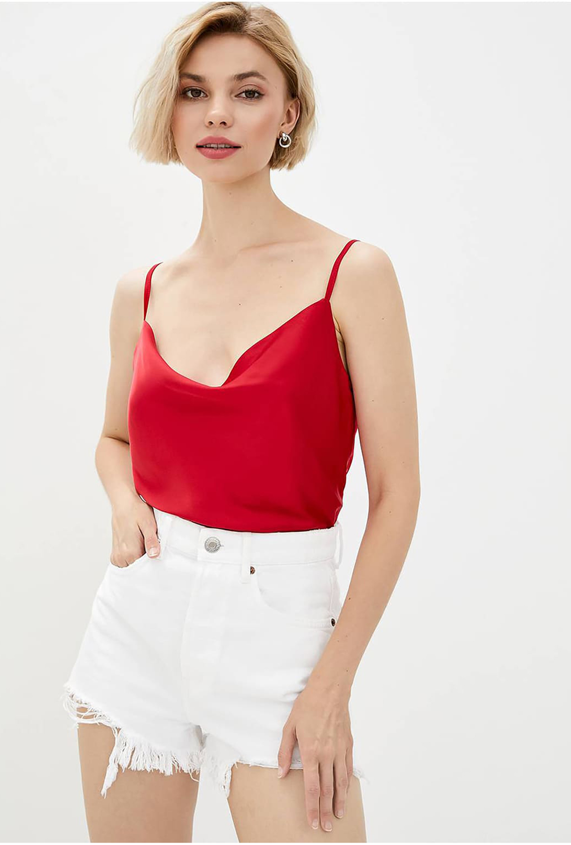 Червона шовкова майка — 473878. Maritel Червона шовкова майка — 473878. Maritel