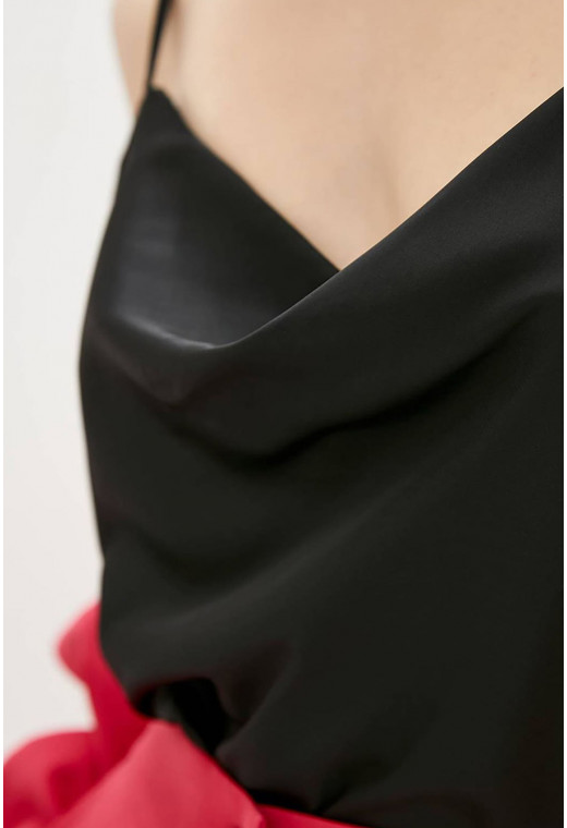 Чорна шовкова майка — 632392. Maritel. Зображення 1 Чорна шовкова майка — 632392. Maritel. Зображення 1