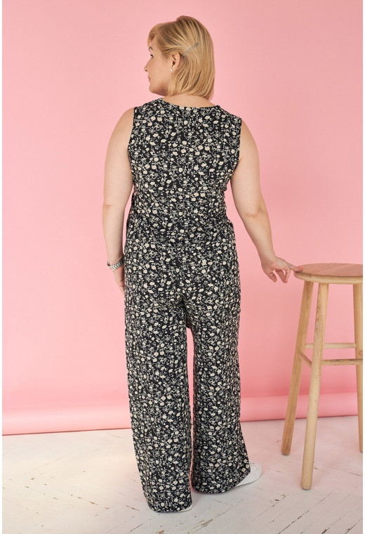 Черный костюм милая софт в белом цветке — 571661. Maritel. Изображенние 2 Черный костюм милая софт в белом цветке — 571661. Maritel. Изображенние 2