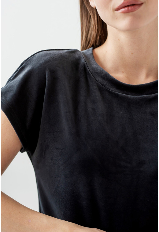 Серая велюровая пижама обри с брюками — 859171. Maritel. Изображенние 4 Серая велюровая пижама обри с брюками — 859171. Maritel. Изображенние 4