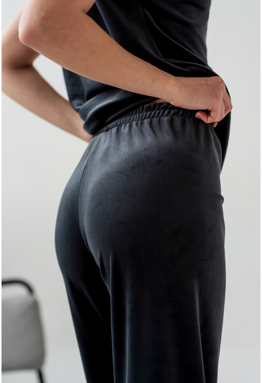 Серая велюровая пижама обри с брюками — 859171. Maritel. Изображенние 6 Серая велюровая пижама обри с брюками — 859171. Maritel. Изображенние 6