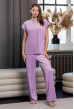 Лавандова велюрова піжама обрі з штанами —  236455. Maritel Лавандова велюрова піжама обрі з штанами —  236455. Maritel