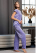 Велюровая пижама обри с брюками темная лаванда — 816335. Maritel. Изображенние 2 Велюровая пижама обри с брюками темная лаванда — 816335. Maritel. Изображенние 2