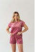 Велюровая пижама обри с шортами Пыльная роза — 572978. Maritel. Изображенние 1 Велюровая пижама обри с шортами Пыльная роза — 572978. Maritel. Изображенние 1