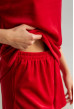 Красная велюровая пижама обри с шортами — 164249. Maritel. Изображенние 3 Красная велюровая пижама обри с шортами — 164249. Maritel. Изображенние 3