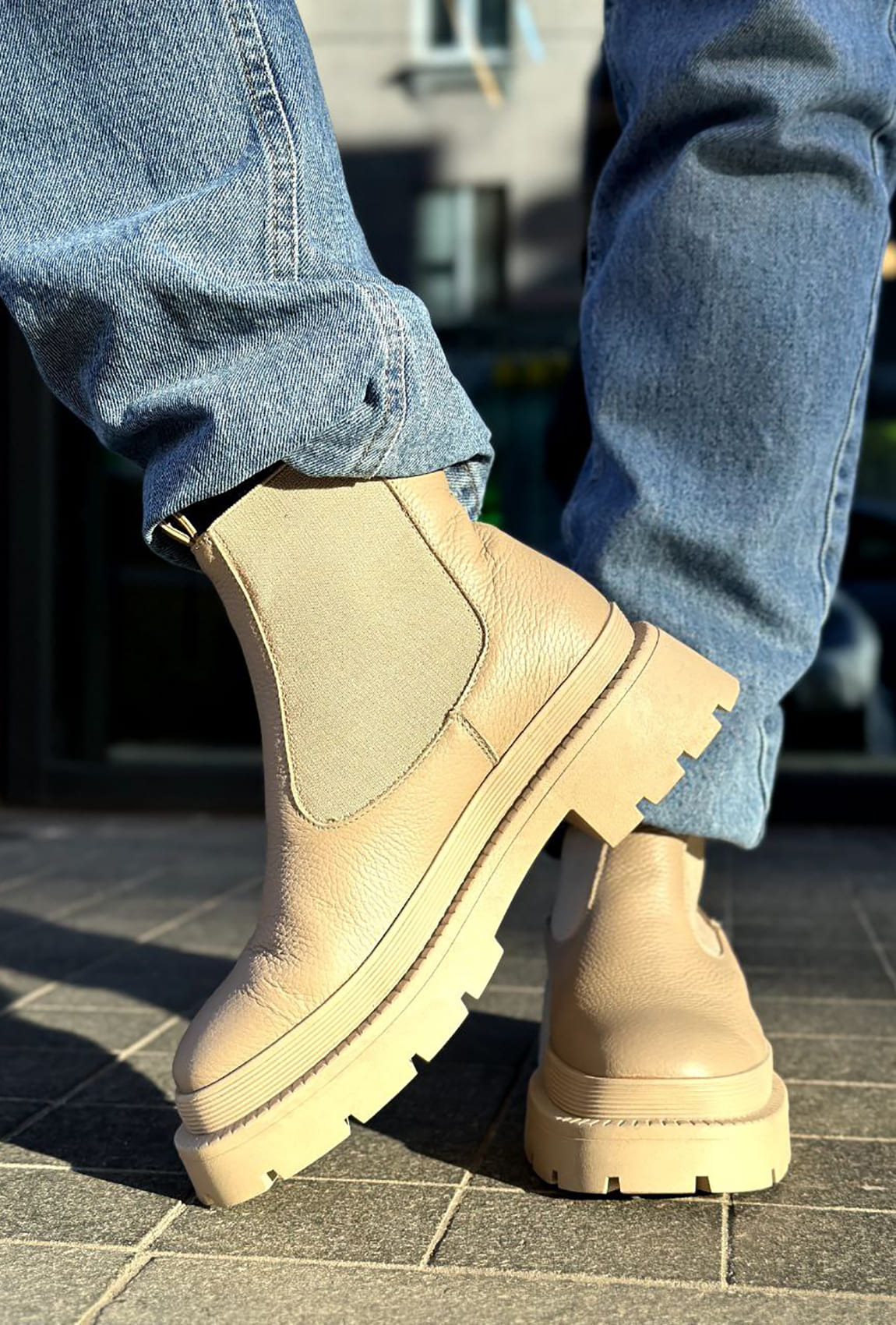 Бежевые челси —  671375. Maritel