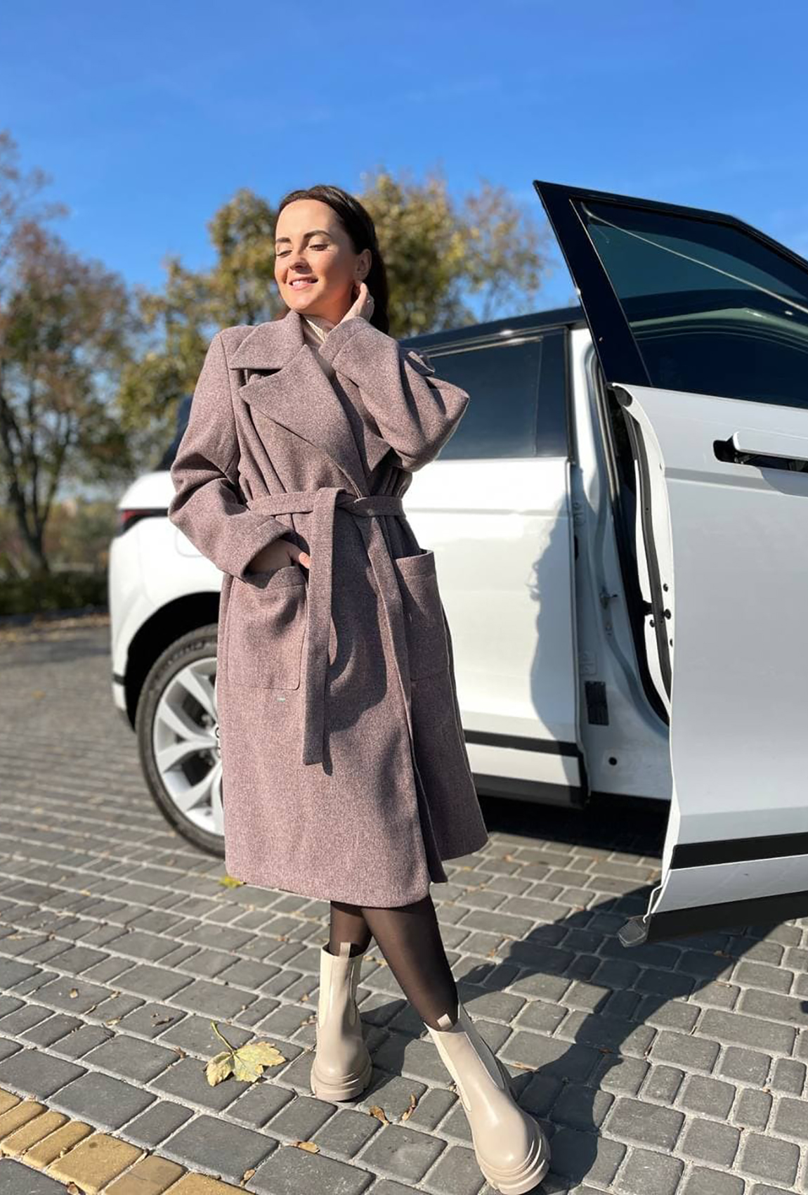 Шоколадне класичне пальто — 271138. Maritel Шоколадне класичне пальто — 271138. Maritel