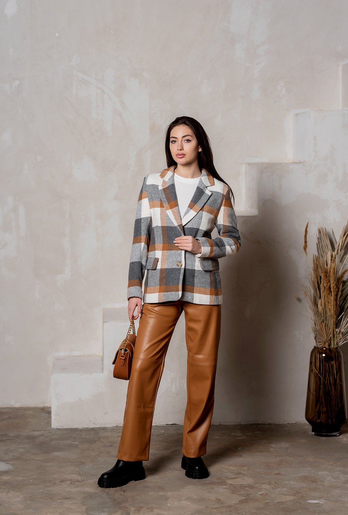 Пиджак в светлую клеточку —  593017. Maritel