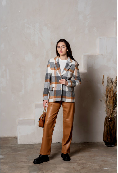  Пиджак в светлую клеточку. Maritel. Изображенние 1