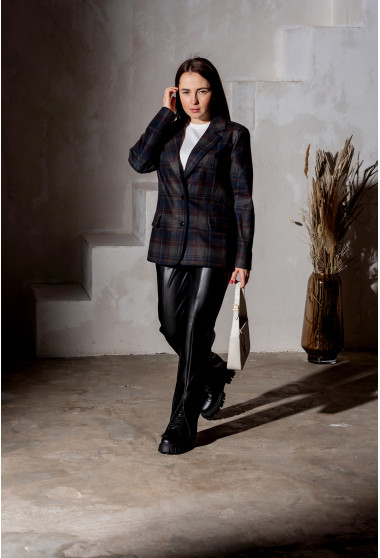 Пиджак в темную клеточку. Maritel. Изображенние 3