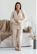 Бежевый костюм кант на пуговицах — 190019. Maritel Бежевый костюм кант на пуговицах — 190019. Maritel