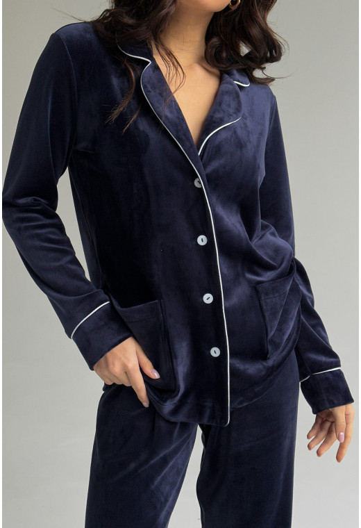 Синій костюм кант на ґудзиках — 357897. Maritel. Зображення 2 Синій костюм кант на ґудзиках — 357897. Maritel. Зображення 2