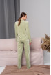 Фісташковий костюм кант на гудзиках — 171847. Maritel. Зображення 2 Фісташковий костюм кант на гудзиках — 171847. Maritel. Зображення 2