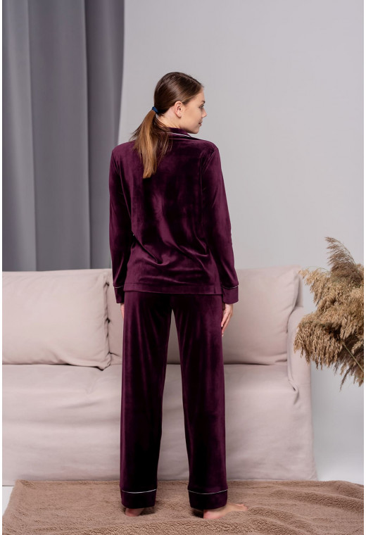 Инжирный костюм кант на пуговицах— 612546. Maritel. Изображенние 2 Инжирный костюм кант на пуговицах— 612546. Maritel. Изображенние 2