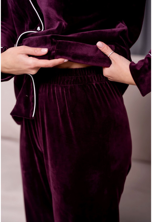 Инжирный костюм кант на пуговицах— 612546. Maritel. Изображенние 1 Инжирный костюм кант на пуговицах— 612546. Maritel. Изображенние 1