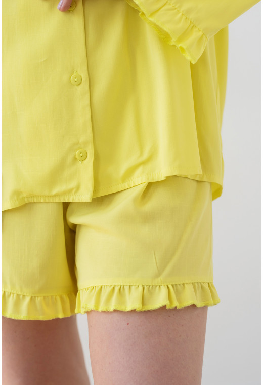 Желтый костюм лен — 384361. Maritel. Изображенние 2 Желтый костюм лен — 384361. Maritel. Изображенние 2