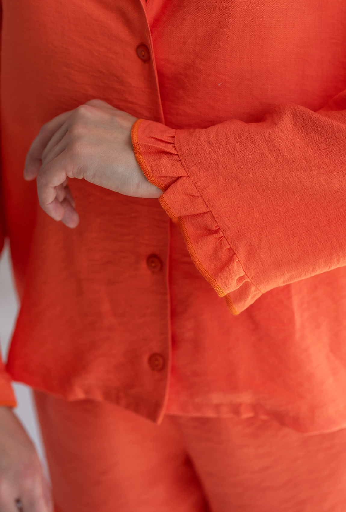 Помаранчевий костюм льон —  585207. Maritel. Зображення 2