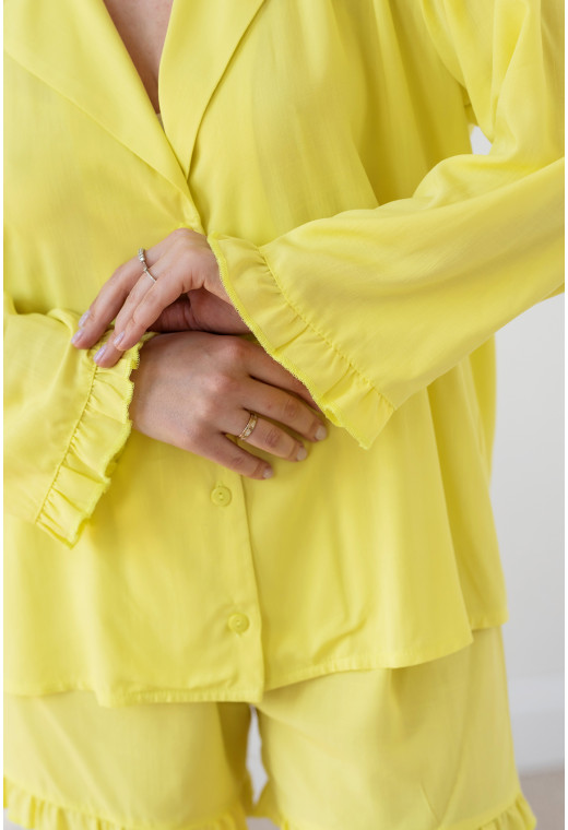 Желтый костюм лен — 384361. Maritel. Изображенние 3 Желтый костюм лен — 384361. Maritel. Изображенние 3