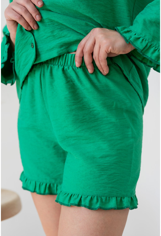 Зеленый костюм лен — 299586. Maritel. Изображенние 1 Зеленый костюм лен — 299586. Maritel. Изображенние 1