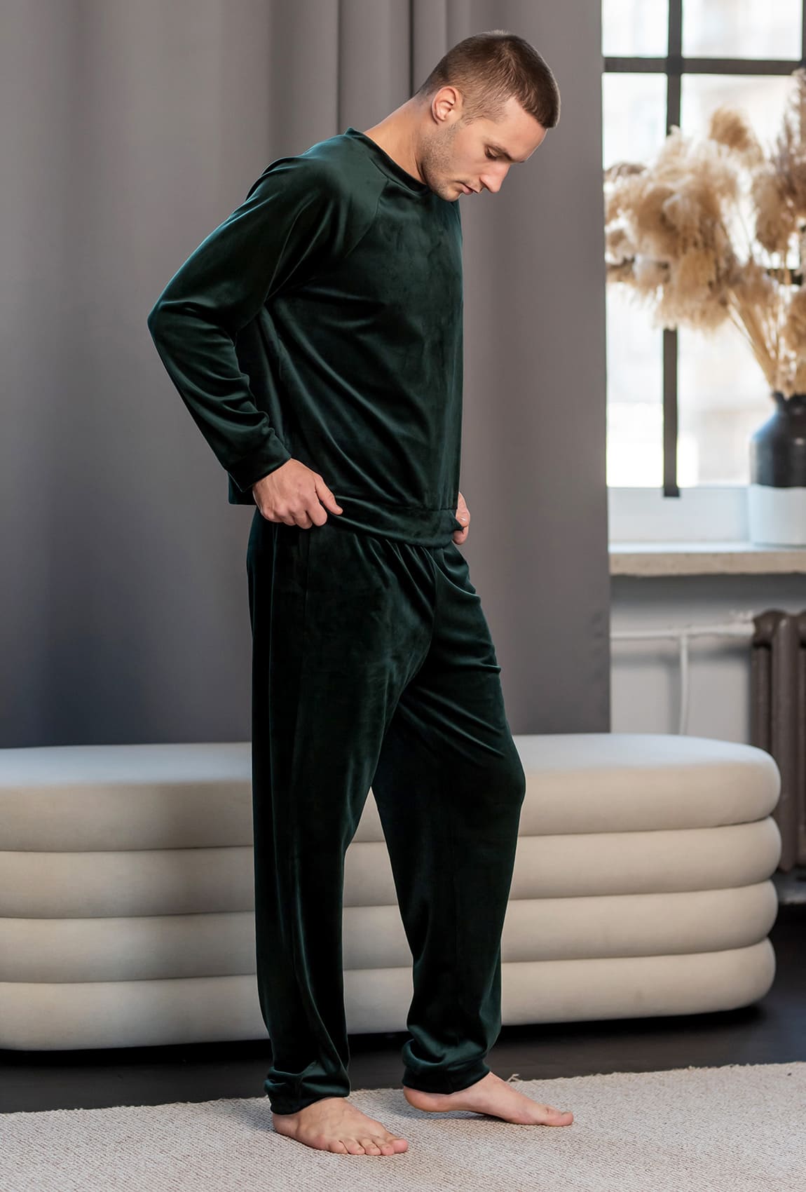 Смарагдова чоловіча піжама —  775841. Maritel. Зображення 1