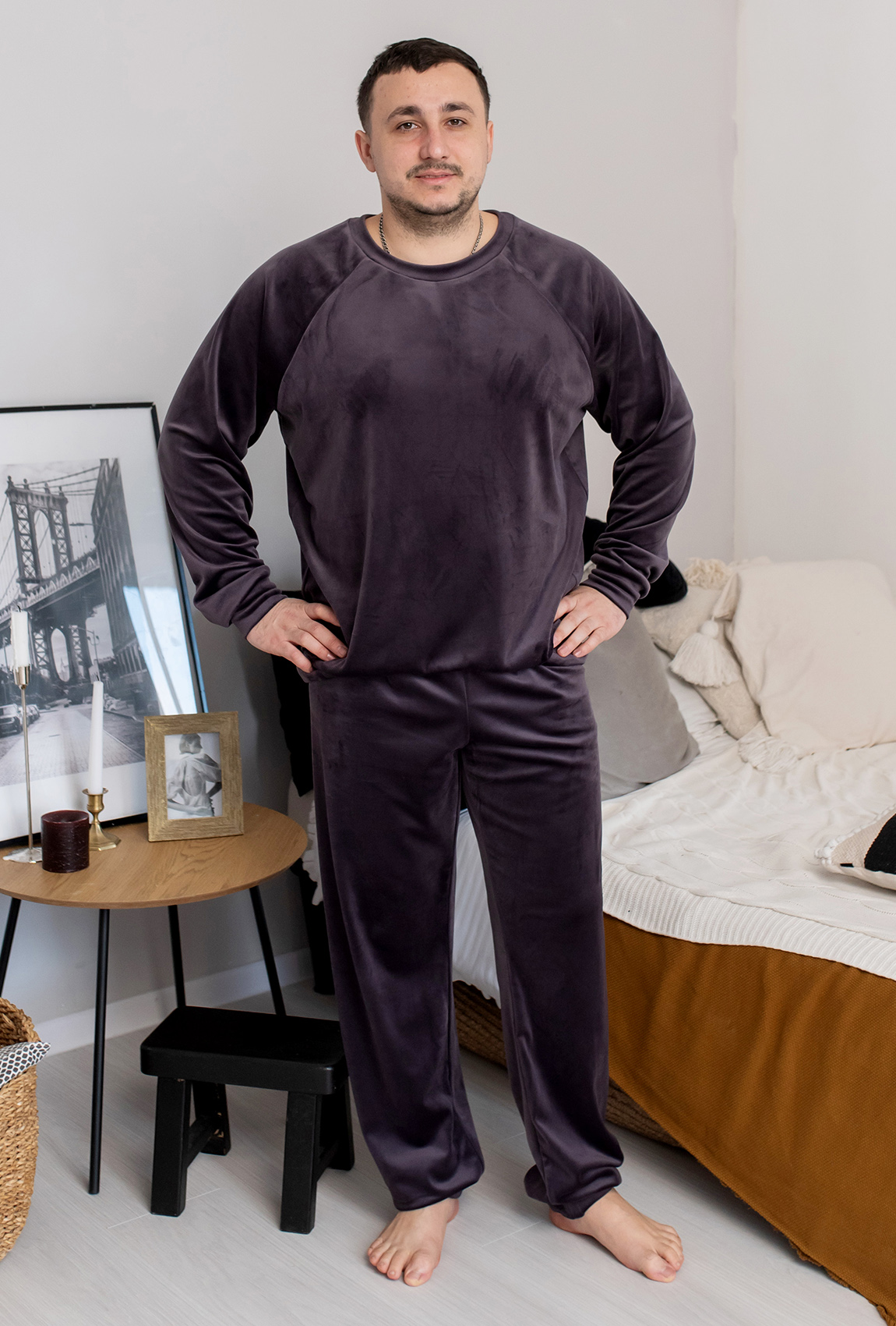 Сливова чоловіча піжама —  509718. Maritel