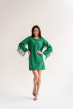 Зелена сукня з бахромою — 142491. Maritel Зелена сукня з бахромою — 142491. Maritel