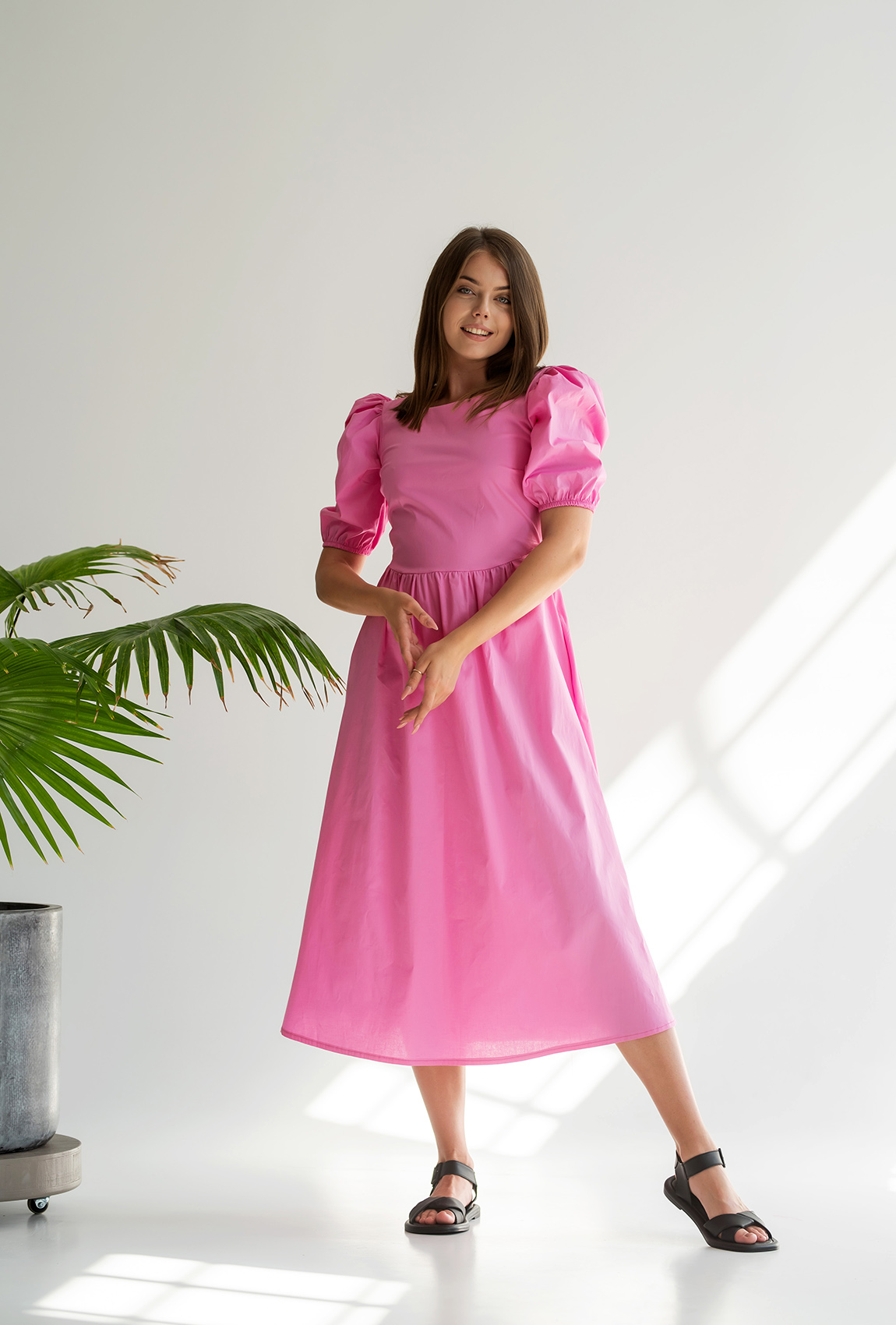 Розовое платье с бантом на спине — 871852. Maritel Розовое платье с бантом на спине — 871852. Maritel