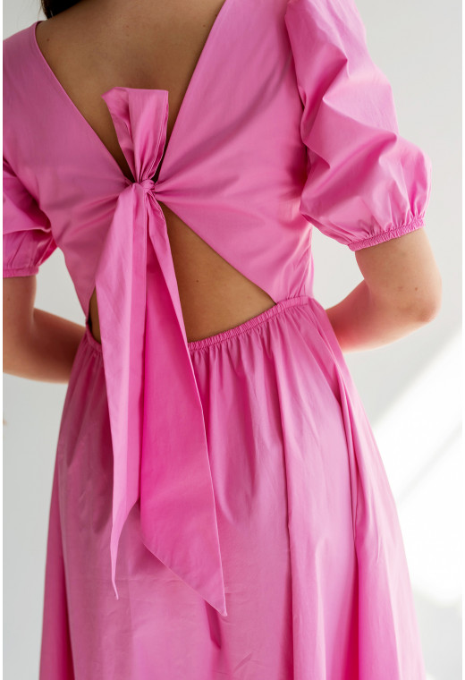Розовое платье с бантом на спине — 871852. Maritel. Изображенние 2 Розовое платье с бантом на спине — 871852. Maritel. Изображенние 2