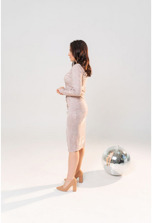 Бежева сукня голограма — 454798. Maritel. Зображення 2 Бежева сукня голограма — 454798. Maritel. Зображення 2