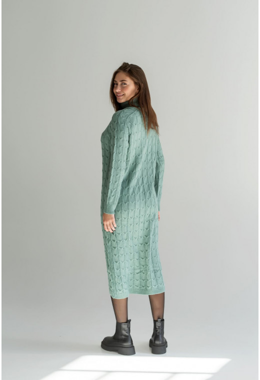 Оливкова сукня міді косичка — 950975. Maritel. Зображення 1 Оливкова сукня міді косичка — 950975. Maritel. Зображення 1