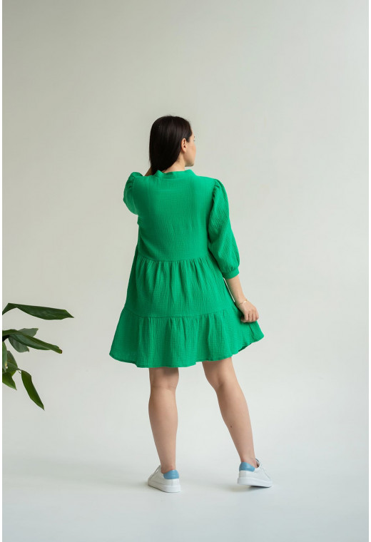 Літня зелена сукня муслін літня — 230956. Maritel. Зображення 2 Літня зелена сукня муслін літня — 230956. Maritel. Зображення 2