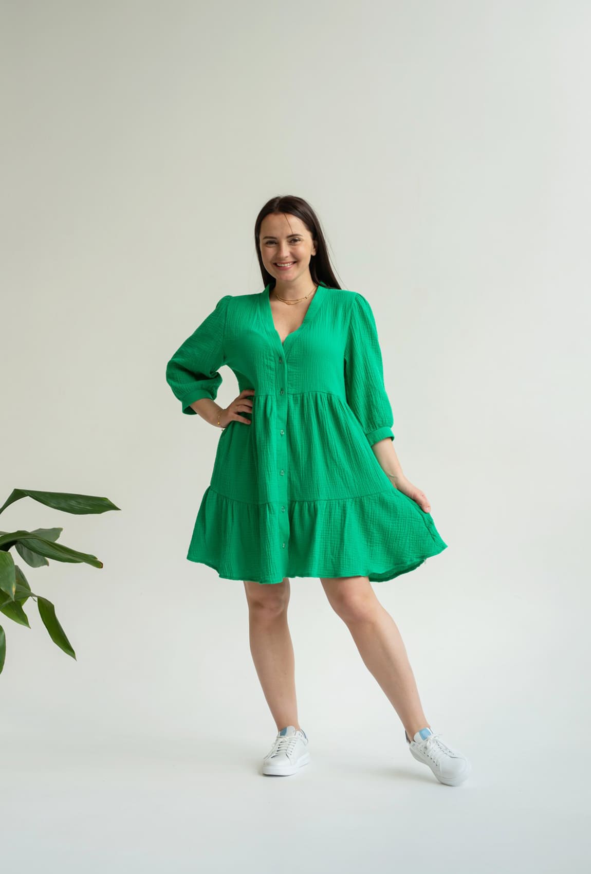 Літня зелена сукня муслін літня —  230956. Maritel