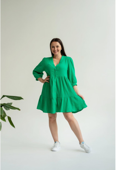 Літня зелена сукня муслін літня. Maritel. Зображення 10