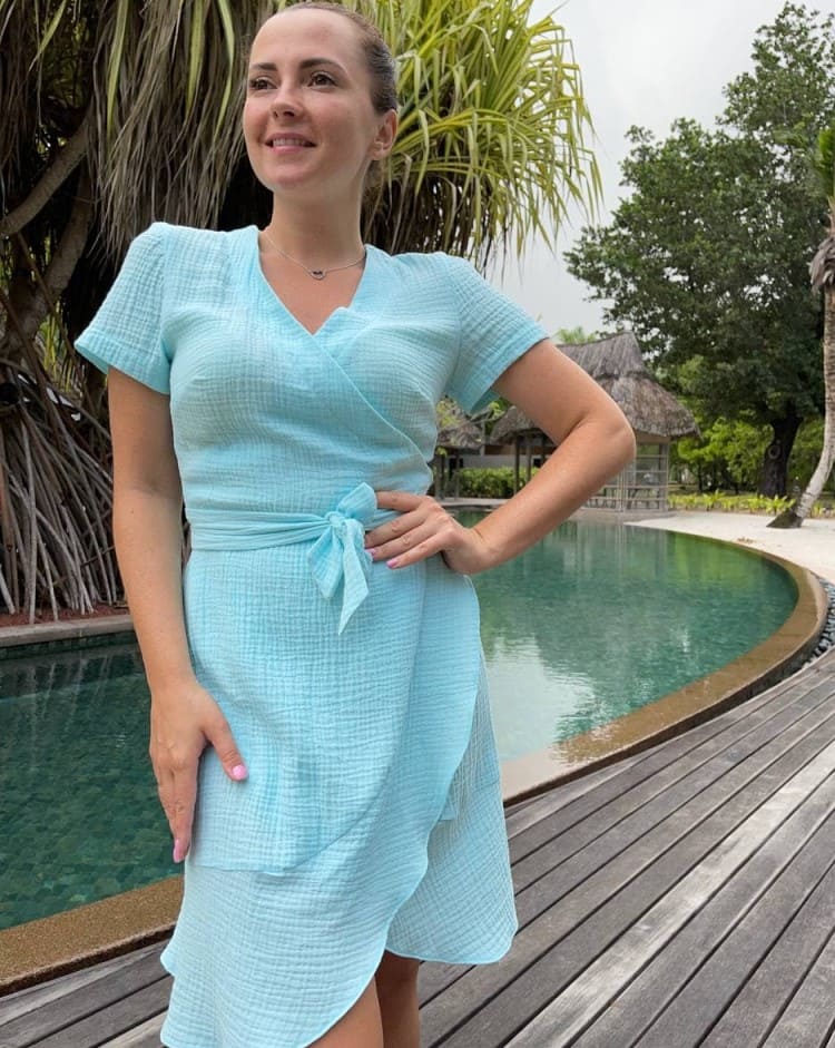 Бірюзова сукня муслін  —  363272. Maritel. Зображення 1