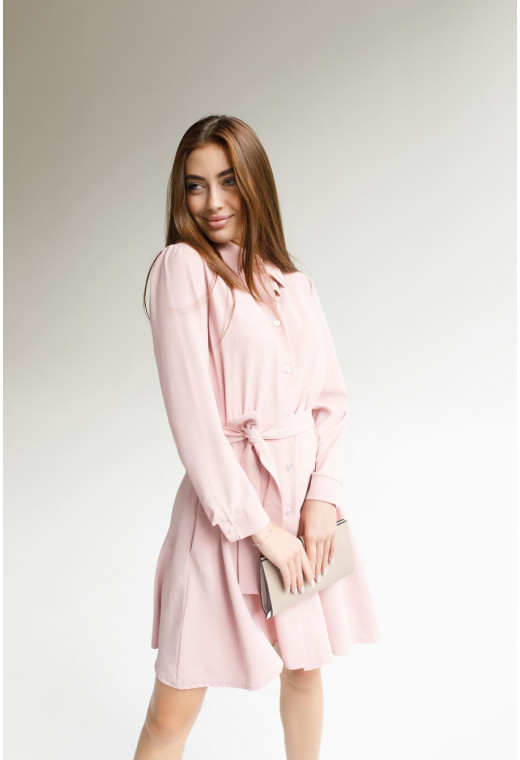 Розовое платье-рубашка — 227857. Maritel. Изображенние 1 Розовое платье-рубашка — 227857. Maritel. Изображенние 1