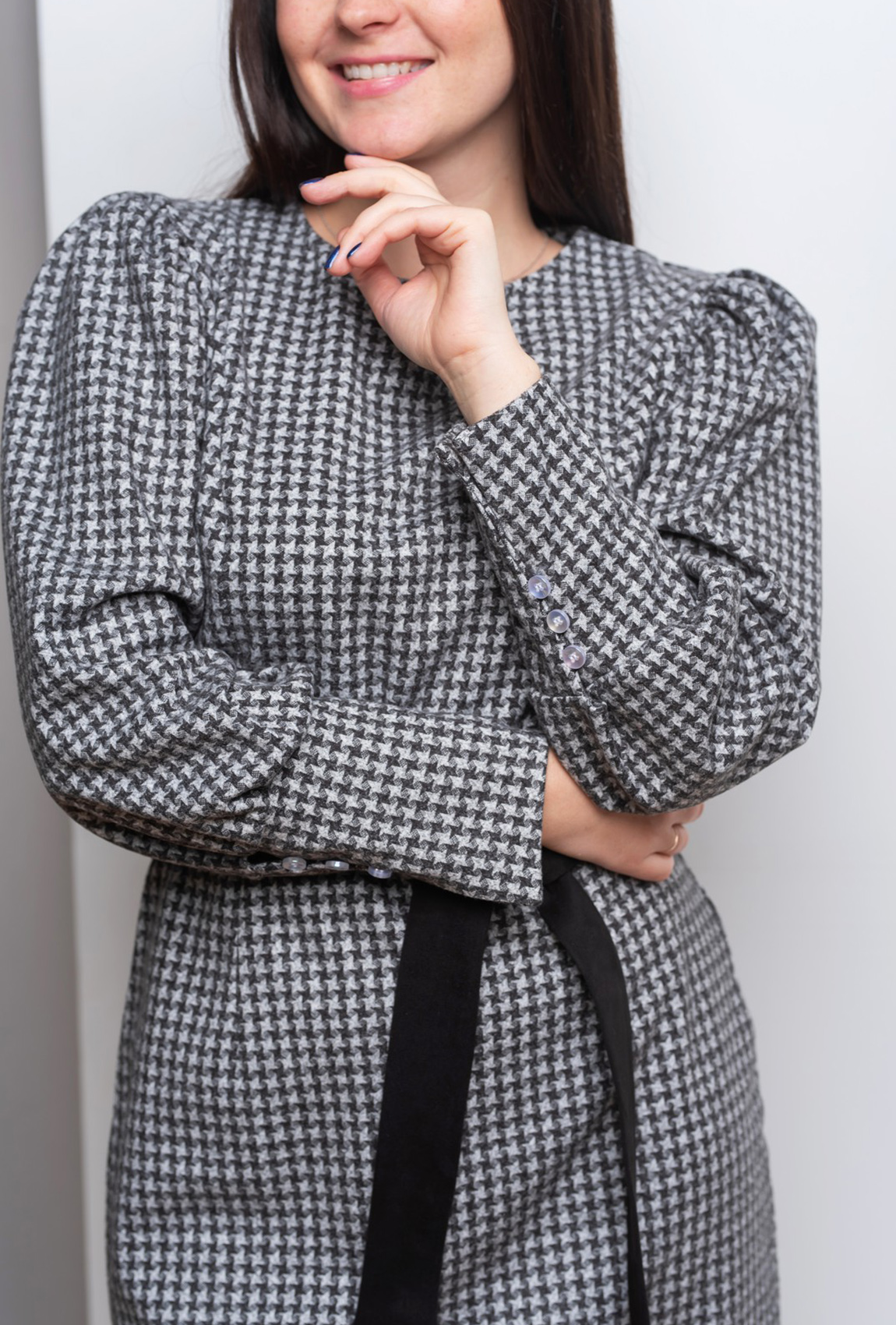 Сіра сукня з об'ємними рукавами  —  393039. Maritel. Зображення 1 Сіра сукня з об'ємними рукавами  —  393039. Maritel. Зображення 1