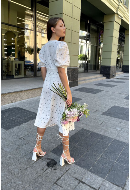 Молочное платье муслин в одуванчике — 764419. Maritel. Изображенние 1 Молочное платье муслин в одуванчике — 764419. Maritel. Изображенние 1