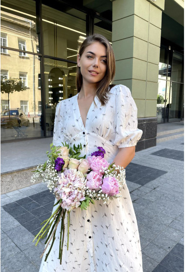 Молочна сукня муслін в кульбабу. Maritel. Зображення 3