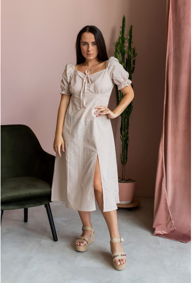 Бежева сукня ліхтарик . Maritel. Зображення 3