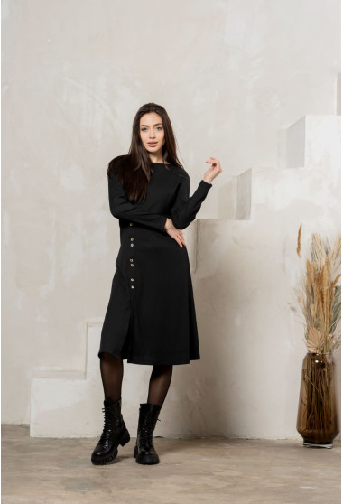 Чорна сукня на ґудзиках . Maritel. Зображення 2