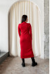 Червона сукня рубчик з розрізом — 816015. Maritel. Зображення 1 Червона сукня рубчик з розрізом — 816015. Maritel. Зображення 1