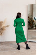 Зелена сукня рубчик з розрізом — 266955. Maritel. Зображення 1 Зелена сукня рубчик з розрізом — 266955. Maritel. Зображення 1